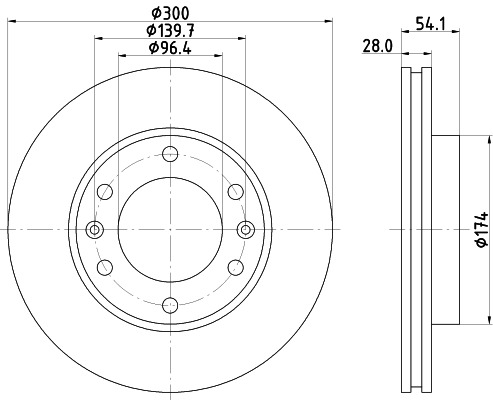 BEHR HELLA SERVICE - 8DD355114341 - Тормозной диск