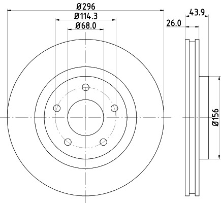 BEHR HELLA SERVICE - 8DD355114601 - Тормозной диск