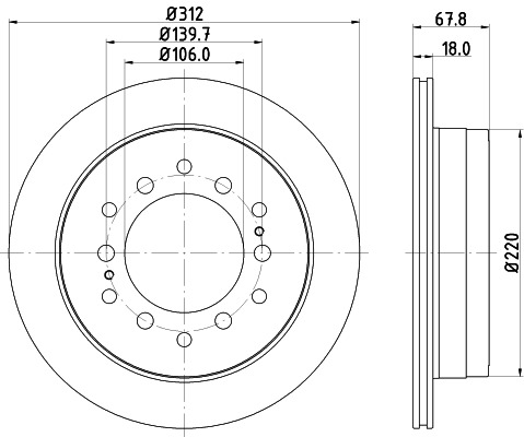 BEHR HELLA SERVICE - 8DD355114861 - Тормозной диск