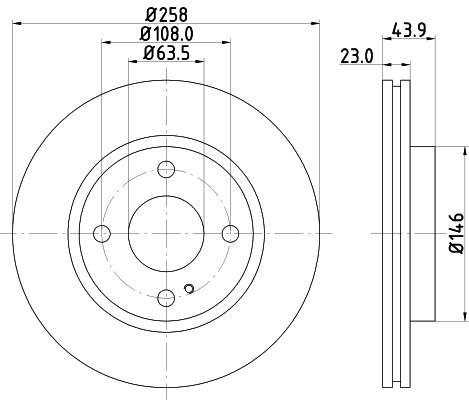 BEHR HELLA SERVICE - 8DD355115371 - Тормозной диск