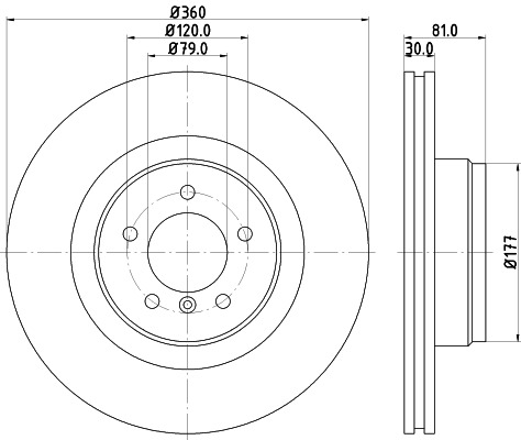 BEHR HELLA SERVICE - 8DD355115611 - Тормозной диск