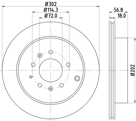 BEHR HELLA SERVICE - 8DD355115791 - Тормозной диск