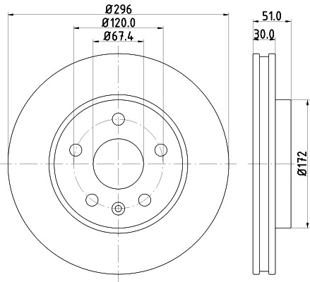 BEHR HELLA SERVICE - 8DD355116031 - Тормозной диск