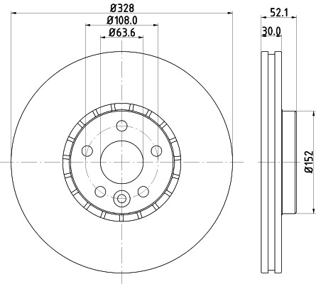 BEHR HELLA SERVICE - 8DD355116181 - Тормозной диск