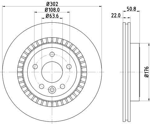 BEHR HELLA SERVICE - 8DD355116191 - Тормозной диск