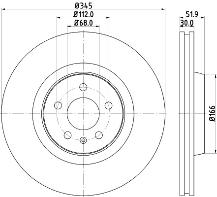 BEHR HELLA SERVICE - 8DD355117181 - Тормозной диск