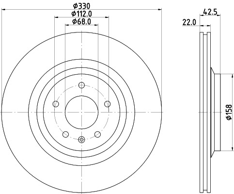 BEHR HELLA SERVICE - 8DD355117721 - Тормозной диск