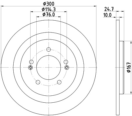 BEHR HELLA SERVICE - 8DD355118241 - Тормозной диск BEHR HELLA SERVICE - 8DD355118241 - Тормозной диск