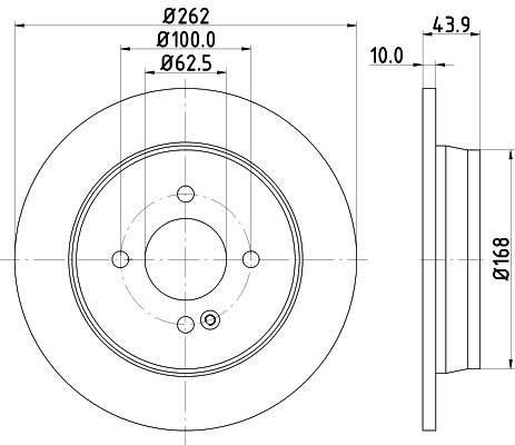 BEHR HELLA SERVICE - 8DD355118501 - Тормозной диск