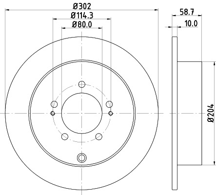 BEHR HELLA SERVICE - 8DD355119061 - Тормозной диск