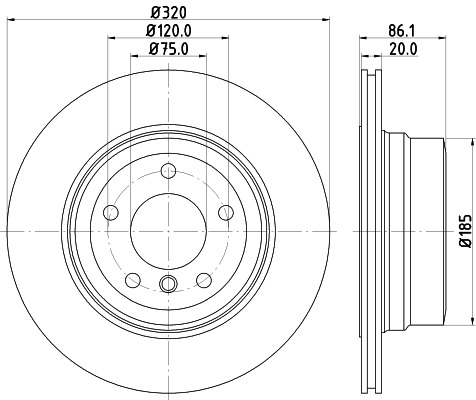 BEHR HELLA SERVICE - 8DD355119201 - Тормозной диск