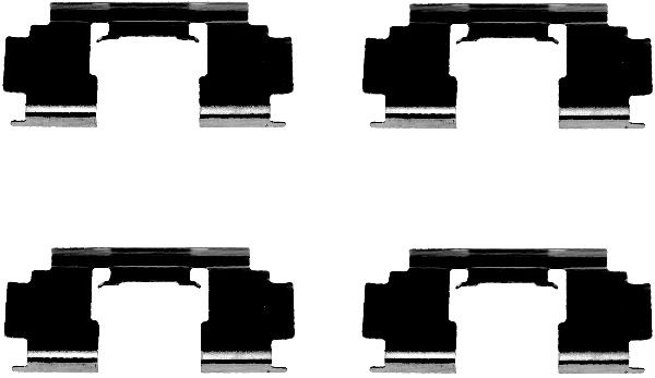 BEHR HELLA SERVICE - 8DZ 355 202-991 - Комплектующие, колодки дискового тормоза