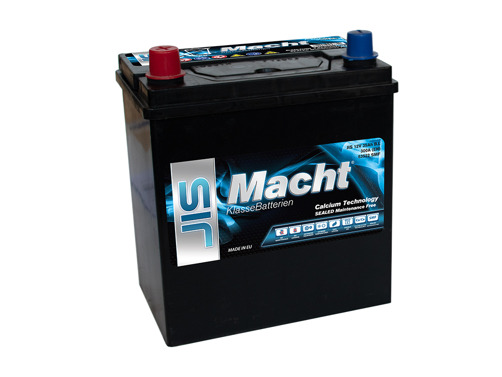 MACHT - 40316 - АКБ JIS 35Ah 300A L+ 196×134×226 MACHT - 40316 - АКБ JIS 35Ah 300A L+ 196×134×226
