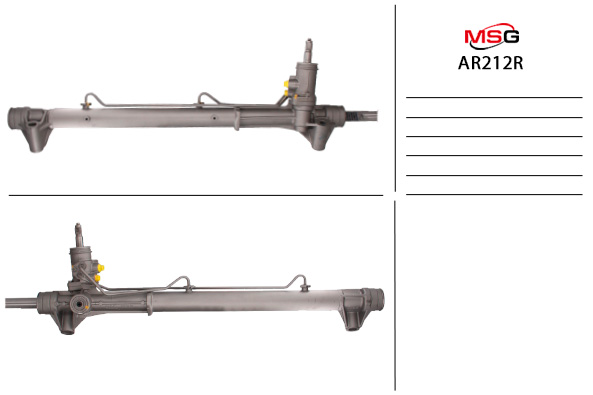 MSG - AR212R - Рульова рейка з ГПК відновлена Alfa Romeo 159 05-11 MSG - AR212R - Рульова рейка з ГПК відновлена Alfa Romeo 159 05-11