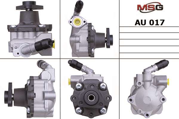MSG - AU 017 - Насос Г/П 2.0TDI-2.7TDI Audi A4 09-18, A6 08-11, Q5 10-18, Q7 06-10; Porsche Cayenne 10-18, VW Touager 07-10