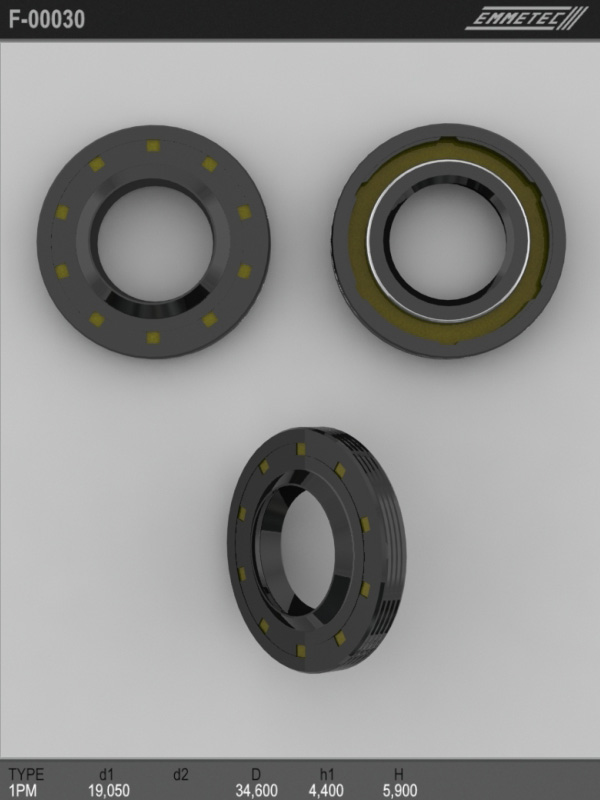 MSG - F 00030 - Сальник рульової рейки 19,05/34,60*4,40/5,90 Citroen Jumpy I 95-02