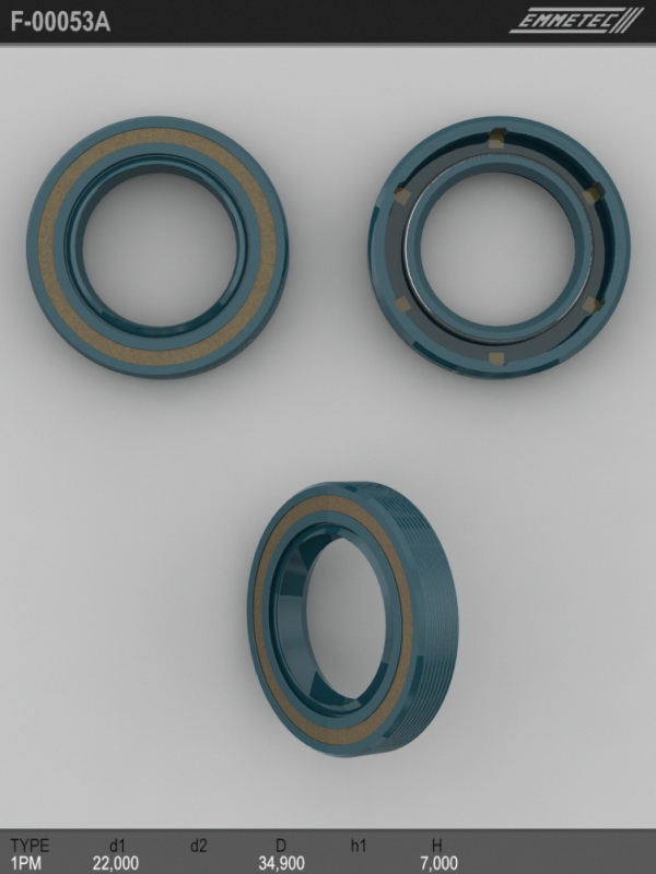 MSG - F-00053A - Сальник 22,00/34,90*7,00 тип 1PM