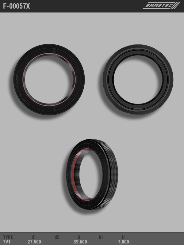 MSG - F-00057X - Сальник 27,50/39,60*7,00 тип 7V1