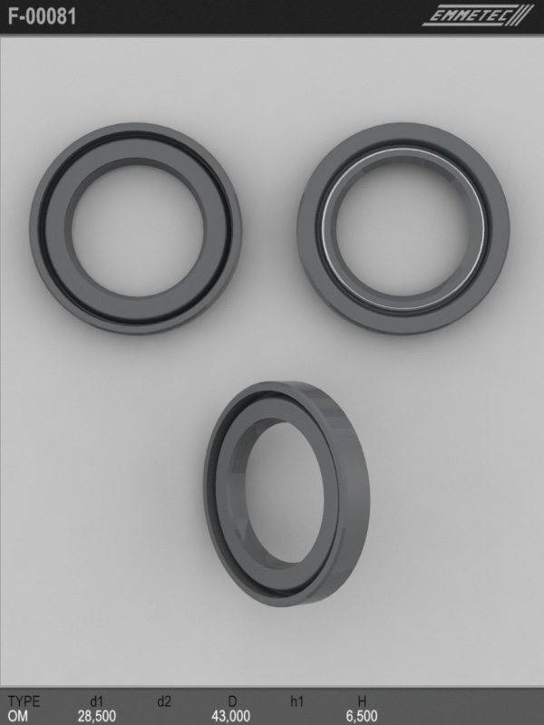 MSG - F 00081 - Сальник кермової рейки 28,5x43*6,5