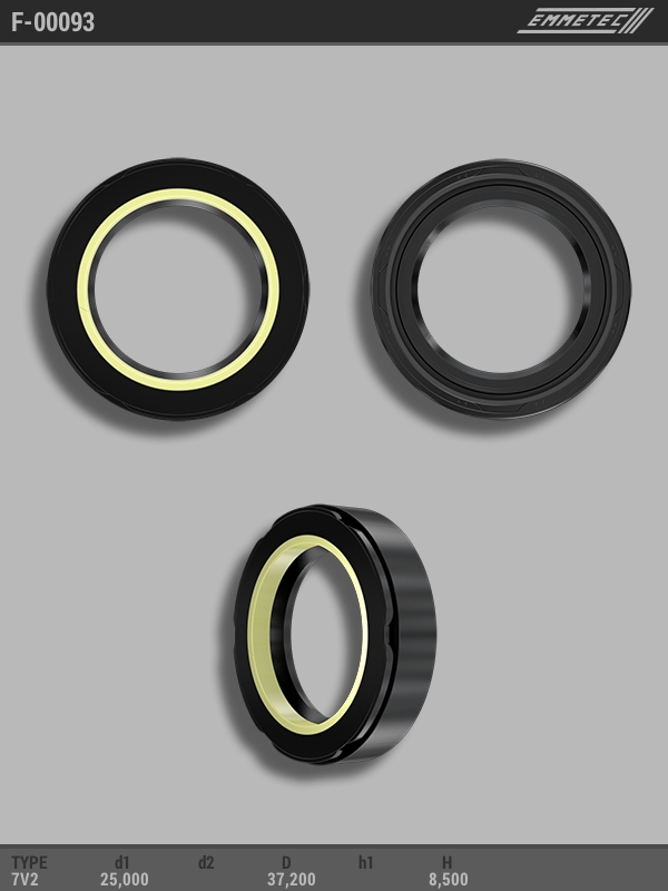 MSG - F-00093 - Сальник 25,00/37,20*8,50 тип 7V2