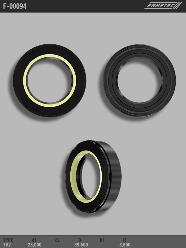 MSG - F-00094 - Сальник 25,00/39,60*8,50 тип 7V2