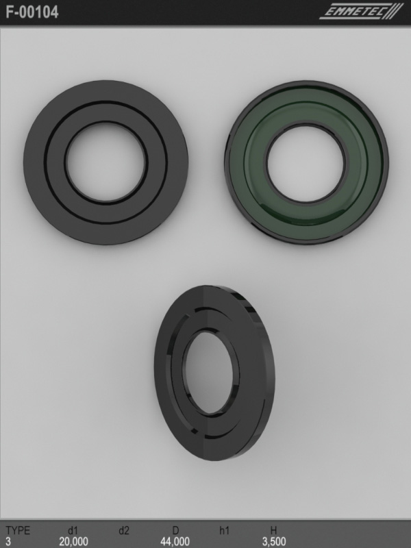 MSG - F 00104 - Сальник кермової рейки 20x44x3.5 (тип 3) MB Sprinter 00-