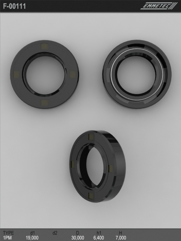 MSG - F 00111 - Сальник кермової рейки  тип 1PM (19X30X6.4)