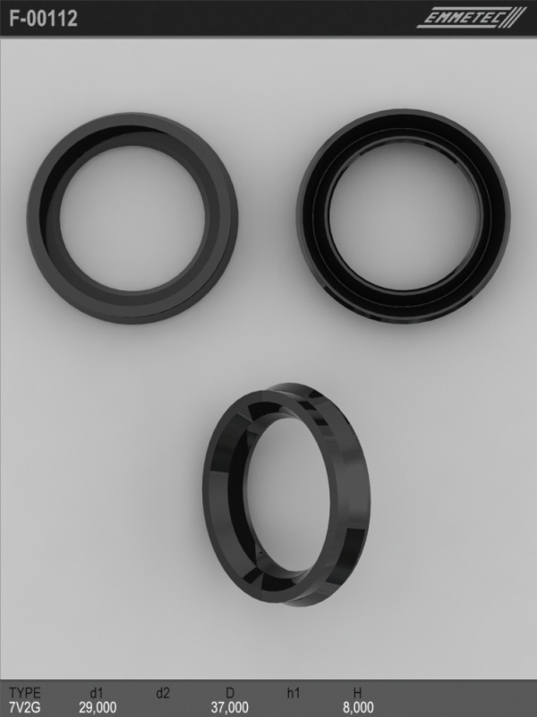 MSG - F-00112 - Сальник 29,00/37,00*8,00 тип 7V2G