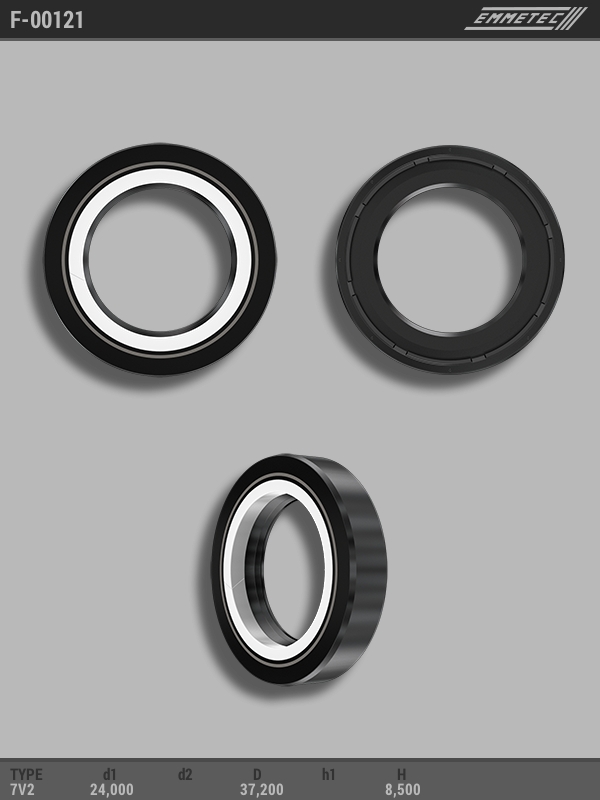 MSG - F 00121 - Сальник кермової рейки 24X37.2X8.5 Skoda Octavia -04 (тип 7V2)