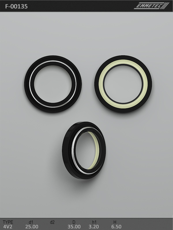 MSG - F-00135 - Сальник 25,00/35,00*3,20/6,50 тип 4V2