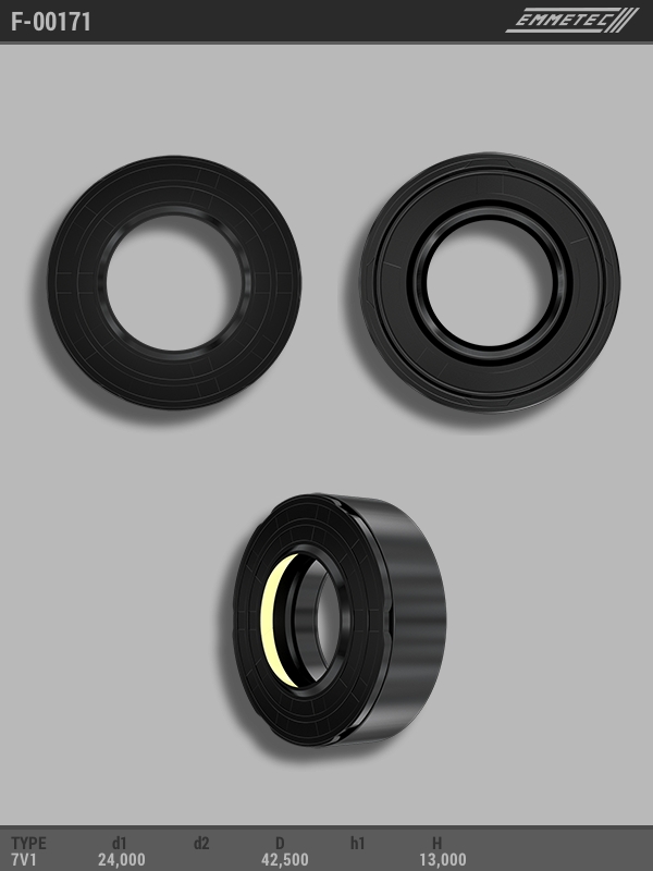 MSG - F-00171 - Сальник 24,00/42,50*13,00 тип 7V1