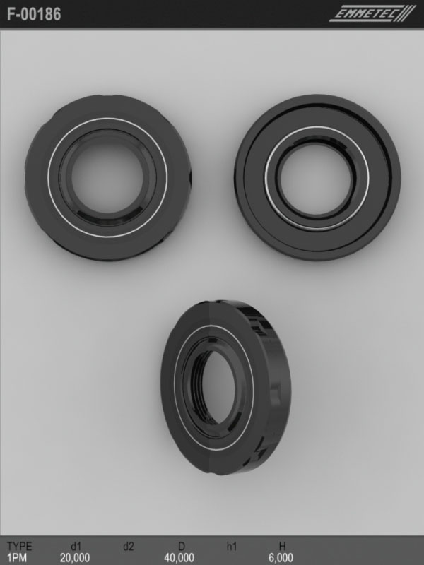 MSG - F 00186 - Сальник ГП 20,00/40,00*6,00 тип 1PM