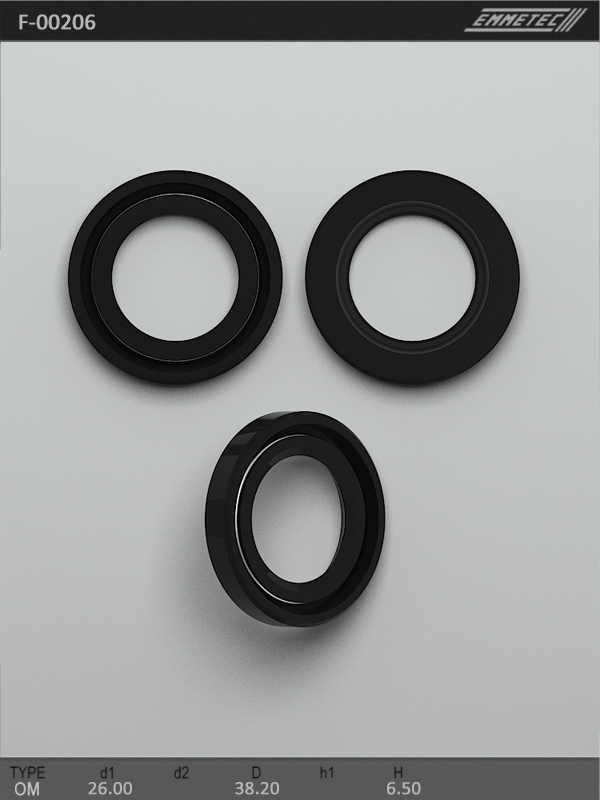 MSG - F 00206 - Сальник кермової рейки26.0*38,2*6,5