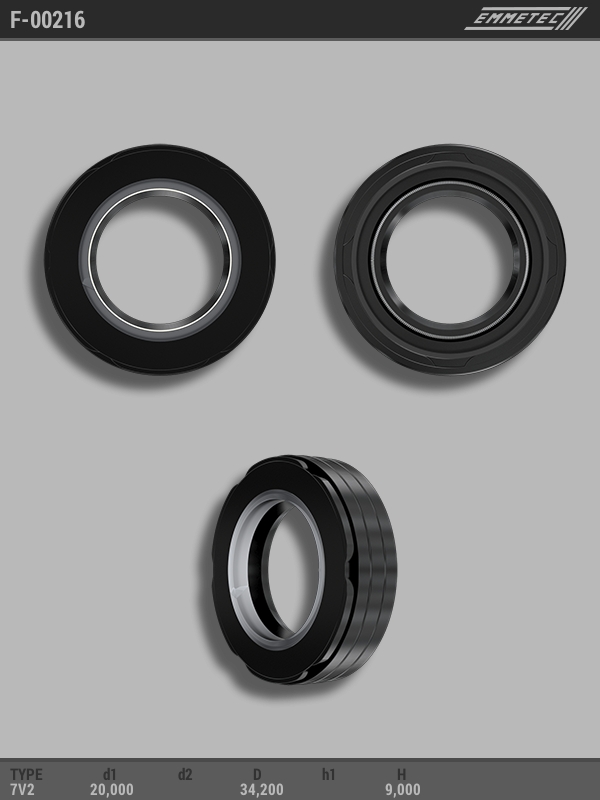 MSG - F-00216 - Сальник 20,00/34,20*9,00 тип 7V2