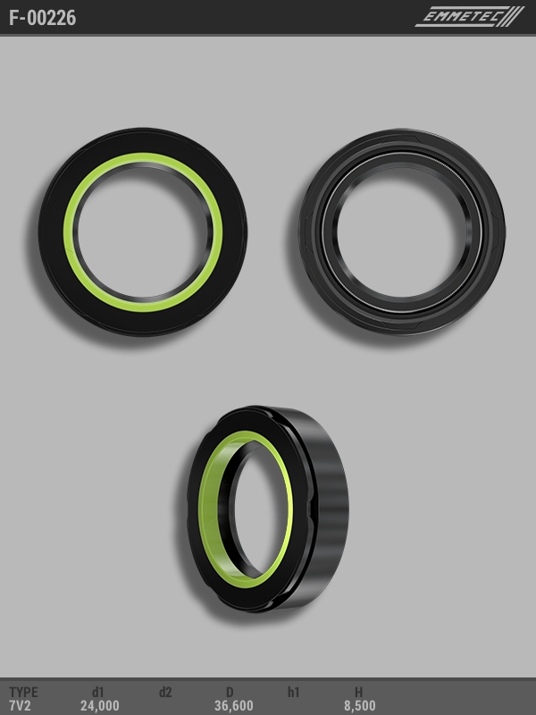 MSG - F 00226 - Сальник кермової рейки (24,00/36,60*8,50) тип 7V2 MSG - F 00226 - Сальник кермової рейки (24,00/36,60*8,50) тип 7V2