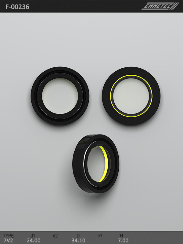 MSG - F-00236 - Сальник 24,00/34,10*7,00 тип 7V2