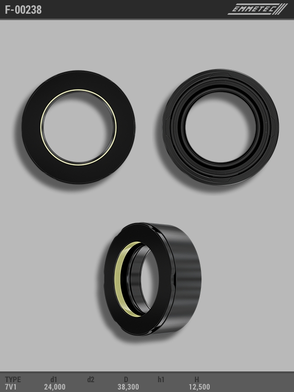 MSG - F 00238 - Сальник кермової рейки (24X38.3X12.5)