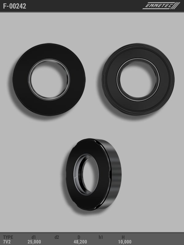 MSG - F-00242 - Сальник 25,00/48,20*10,00 тип 7V2 MSG - F-00242 - Сальник 25,00/48,20*10,00 тип 7V2