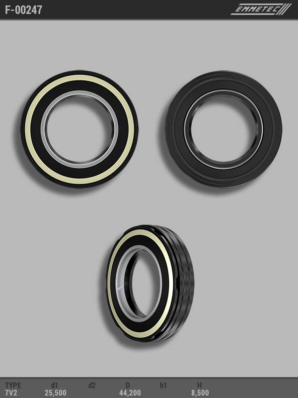 MSG - F-00247 - Сальник 25,50/44,20*8,50 тип 7V2