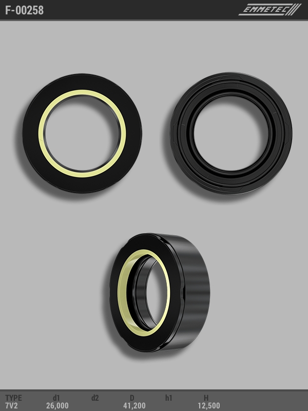 MSG - F-00258 - Сальник 26,00/41,20*12,50 тип 7V2