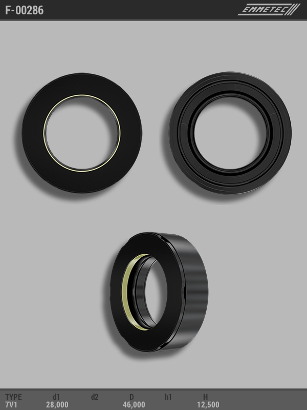 MSG - F-00286 - Сальник 28,00/46,00*12,50 тип 7V1