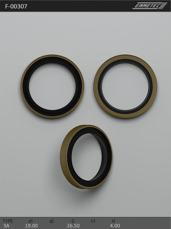 MSG - F-00307 - Сальник 19,00/26,50*4,00 тип 3A MSG - F-00307 - Сальник 19,00/26,50*4,00 тип 3A