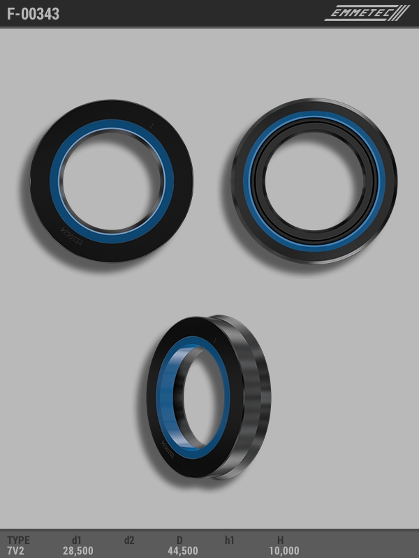 MSG - F-00343 - Сальник 28,50/44,50*10,00 тип 7V2