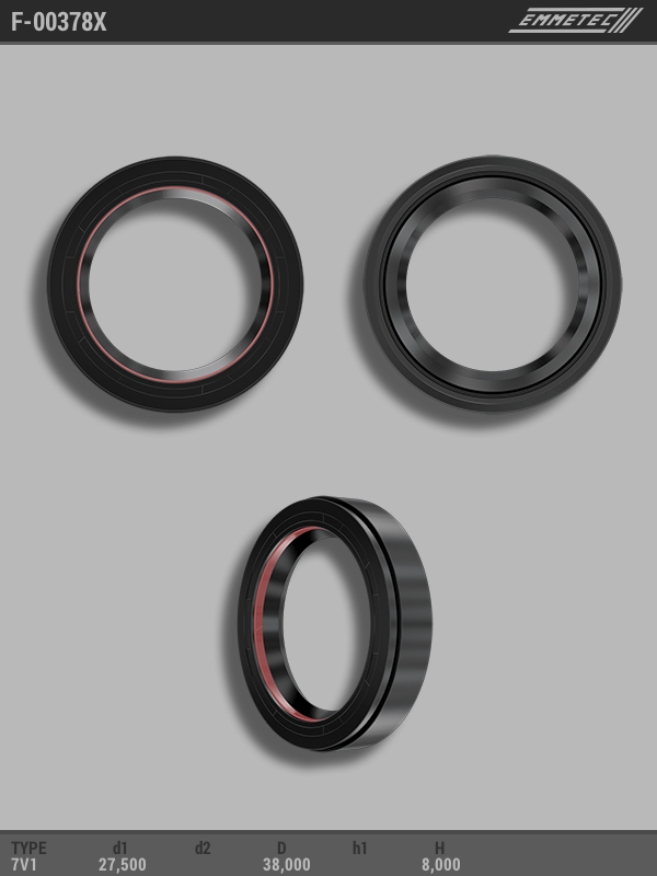 MSG - F-00378X - Сальник 27,50/38,00*8,00 тип 7V1