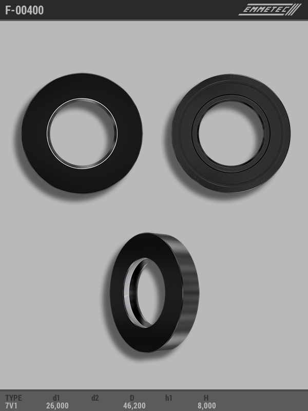 MSG - F-00400 - Сальник 26,00/46,20*8,00 тип 7V1