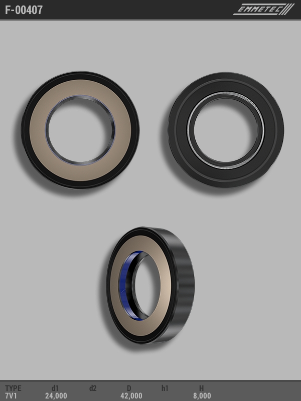 MSG - F-00407 - Сальник 24,00/42,00*8,00 тип 7V1 MSG - F-00407 - Сальник 24,00/42,00*8,00 тип 7V1