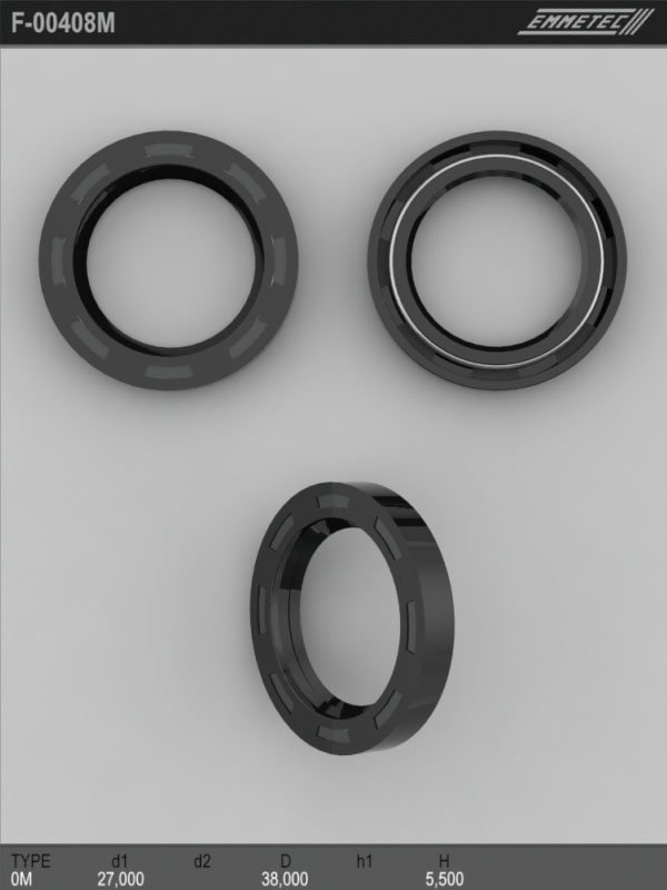 MSG - F-00408M - Сальник 27,00/38,00*5,50 тип 0M