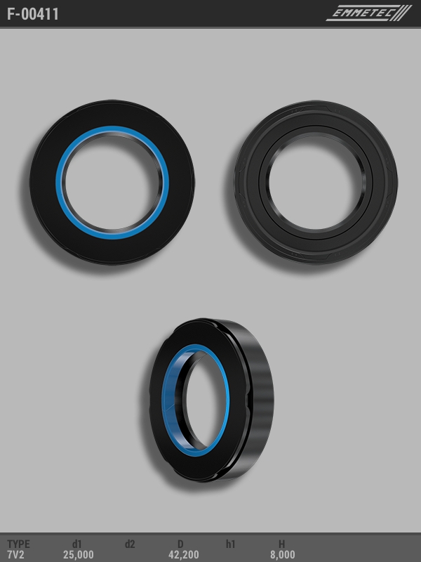 MSG - F-00411 - Сальник 25,00/42,20*8,00 тип 7V2 MSG - F-00411 - Сальник 25,00/42,20*8,00 тип 7V2