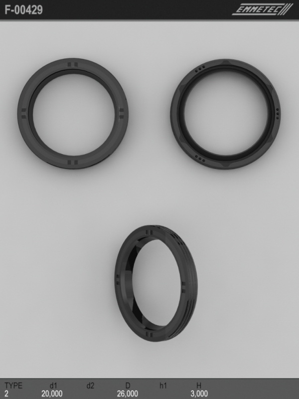 MSG - F 00429 - Сальник 20X26X3 Fiat Doblo -06