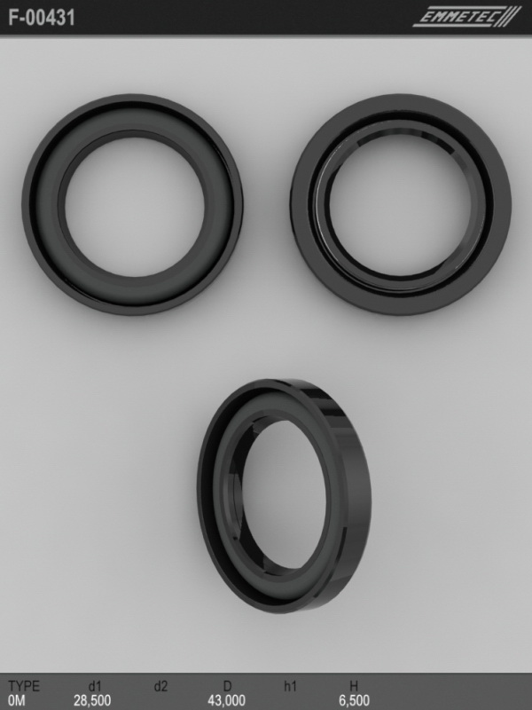 MSG - F 00431 - Сальник кермової рейки 28.5X43X6.5 Renault Master 07- (тип0M)